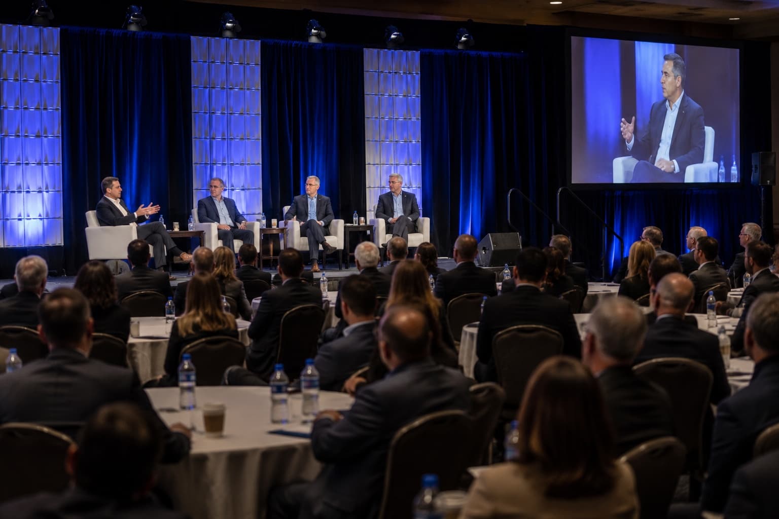 Industry professionals at a Tire Business event